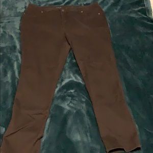 Avenue Tall Brown Skinny Jeans